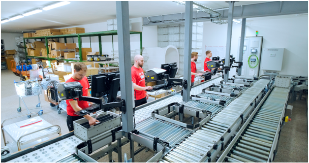 Miniload Jungheinrich STC 2B1A pro společnost MASO-PROFIT