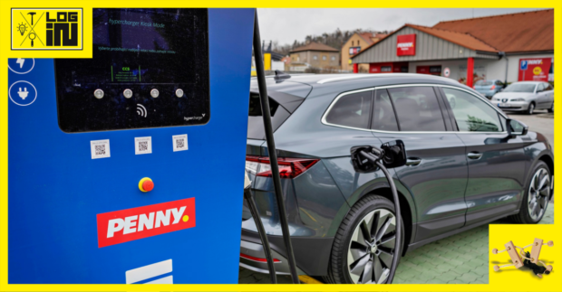 Penny Market instaluje u svých prodejen dobíjecí stanice pro elektromobily